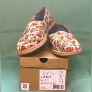 Toms Classic Watermelon Rope Sole
